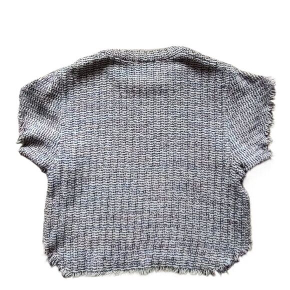 IRO tweed fringe short-sleeved boxy top size 2 XS - Picture 5 of 10
